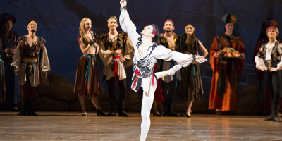 Aaron Anker and Artists of Philadelphia Ballet in Angel Corella's Le Corsaire | Photo: Arian Molina Soca
