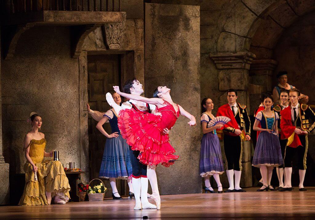Mayara Pineiro, Etienne Diaz, and Artists of Philadelphia Ballet in Don Quixote | Photo: Alexander Iziliaev