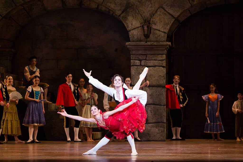 Mayara Pineiro, Etienne Diaz, and Artists of Philadelphia Ballet in Don Quixote | Photo: Alexander Iziliaev