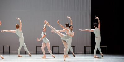 Mayara Pineiro with Artists of Philadelphia Ballet in The Second Detail | Photo: Alexander Iziliaev